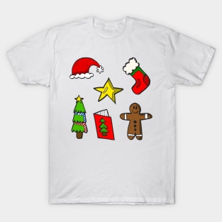 Cute Christmas Decorations Pack T-Shirt